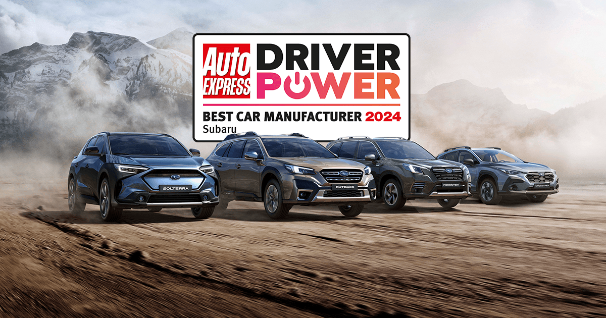 Subaru voted best manufacturer in Auto Express Driver Power Survey 2024